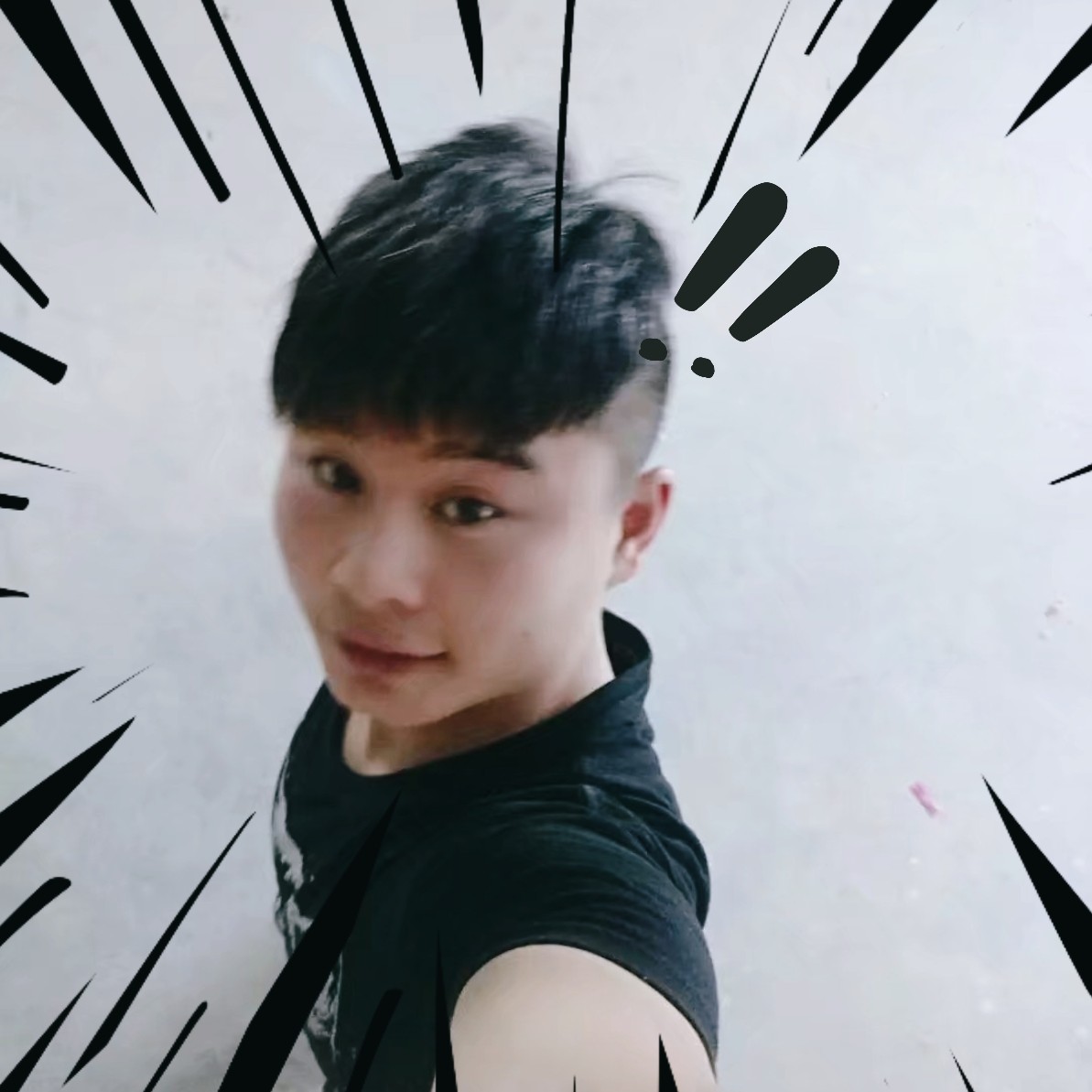 忐忑向手机的照片