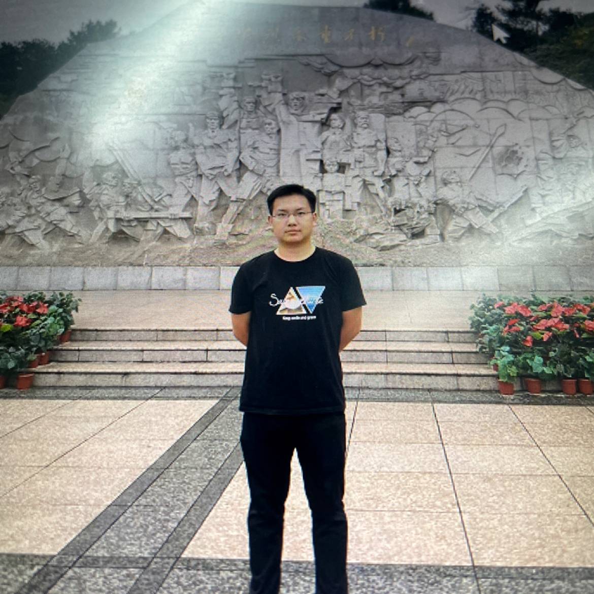 夕阳格桑的照片