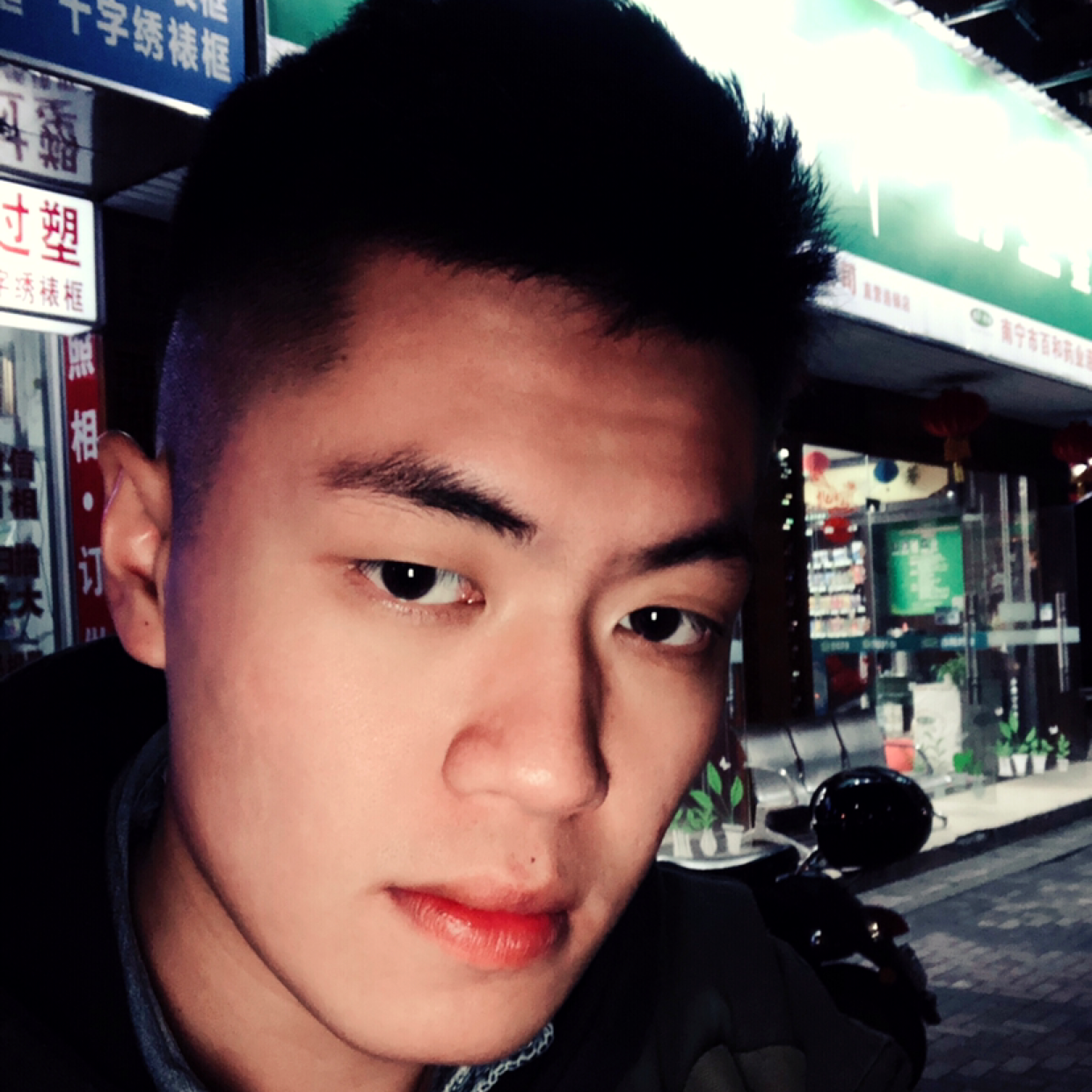 男朋友在这的照片