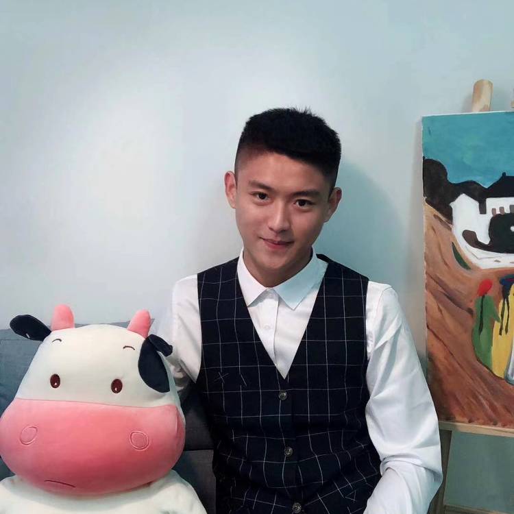 舒心泪了金毛的照片