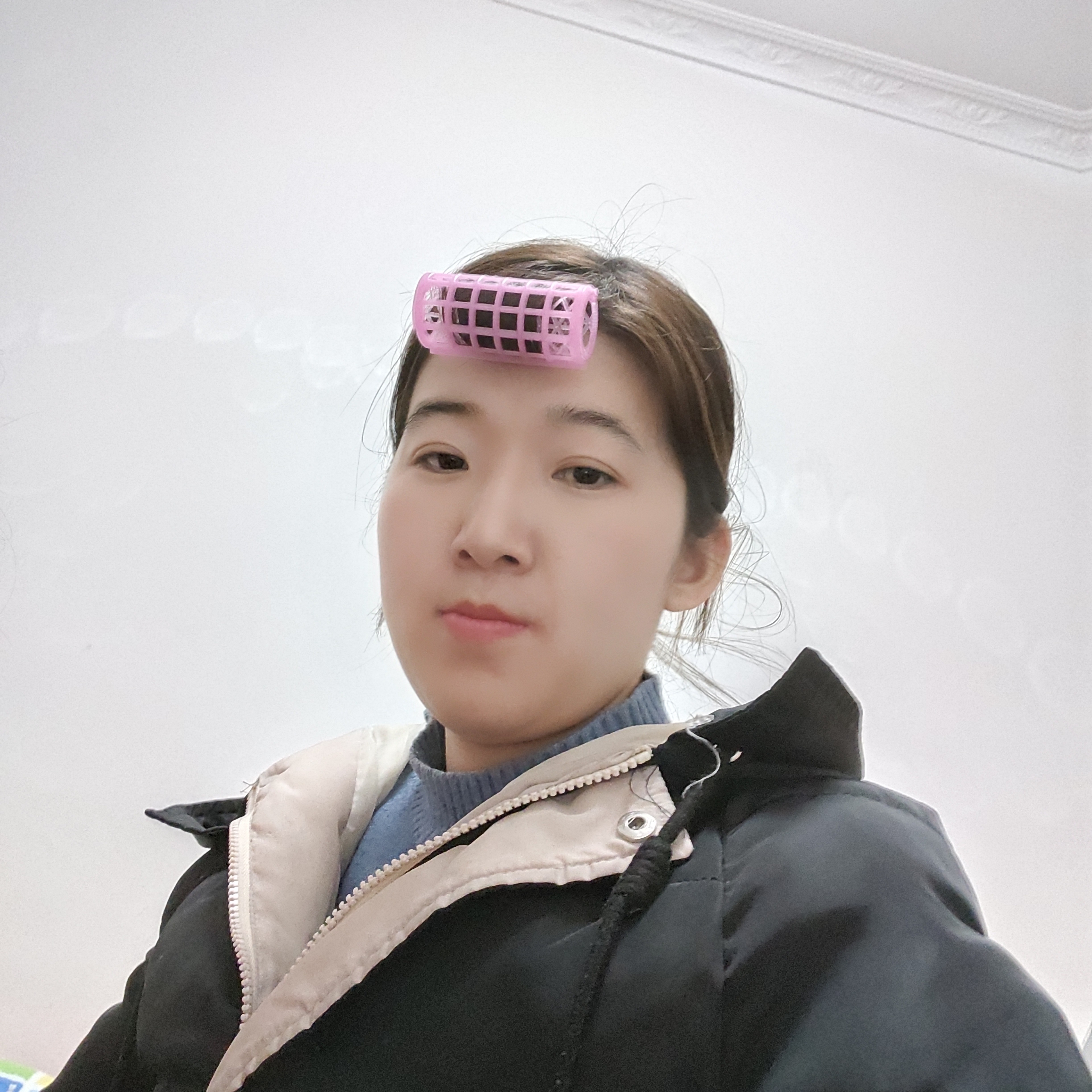 雪白用期待的照片