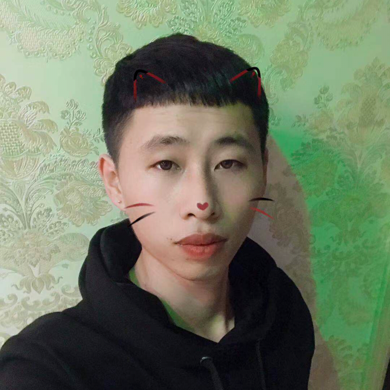 善良回首枫叶的照片