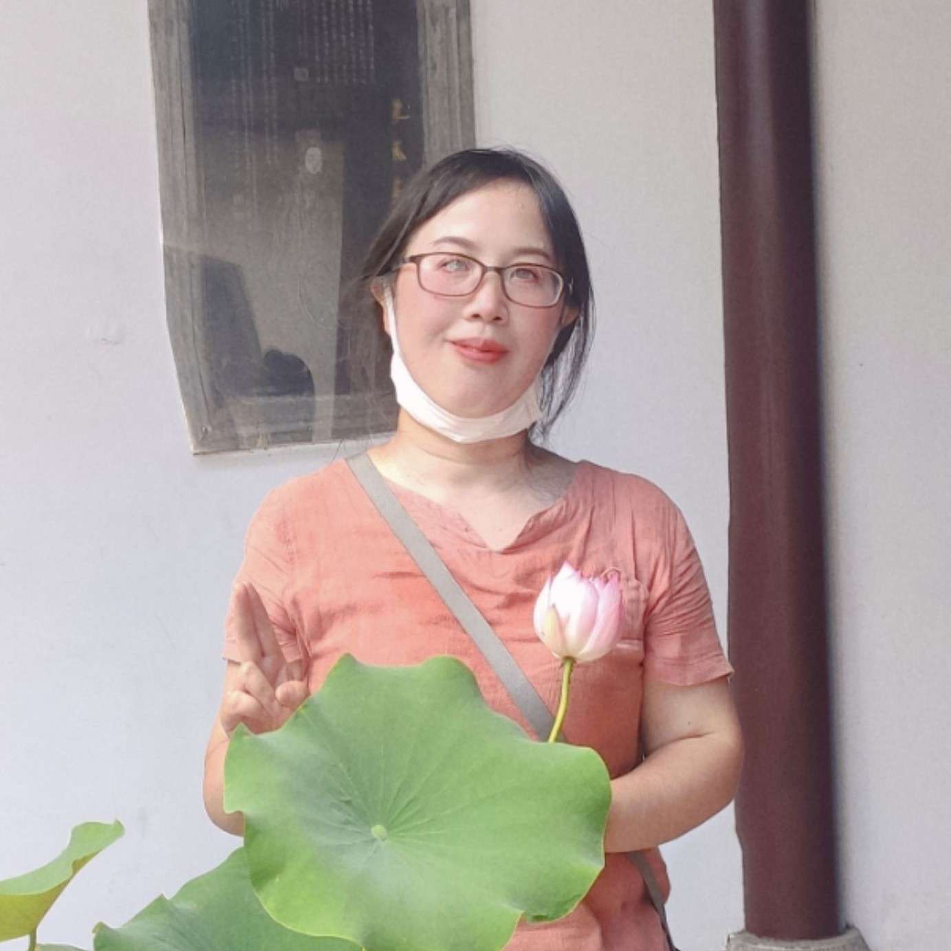 仁爱迎枫叶的照片