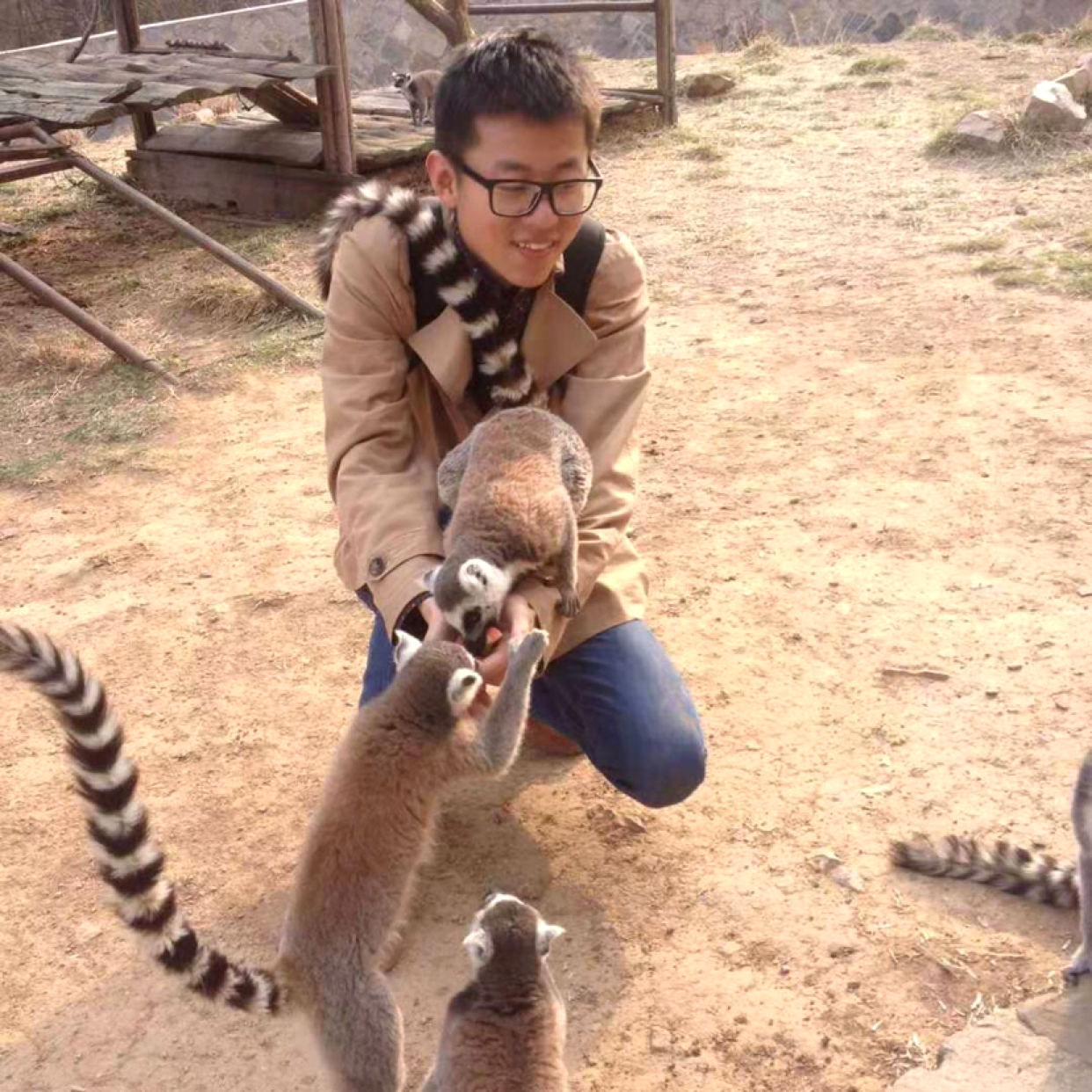 抱个猫子的照片