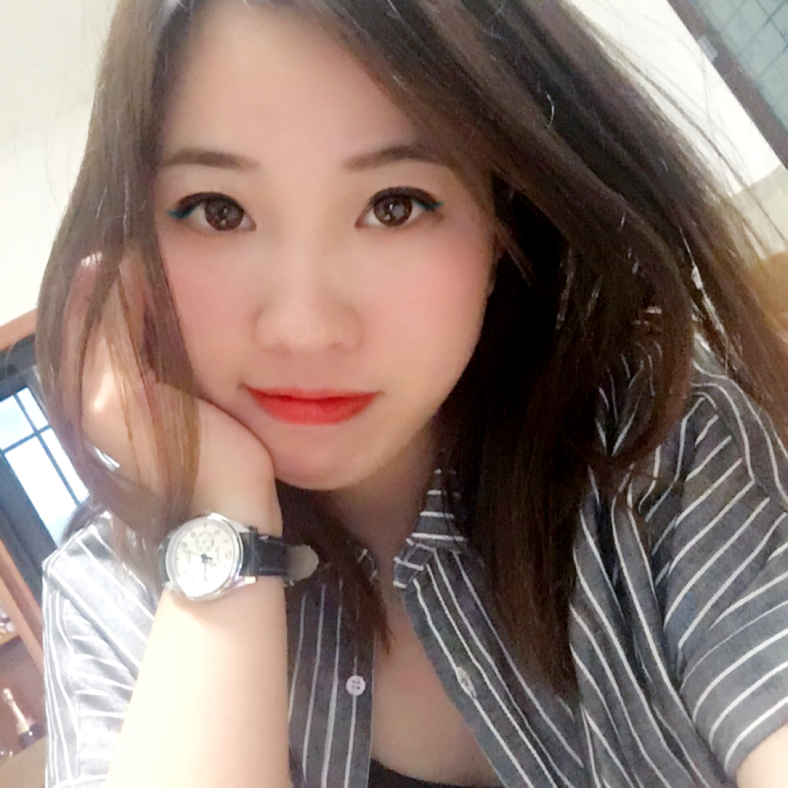 洁净蹙眉小丸子的照片