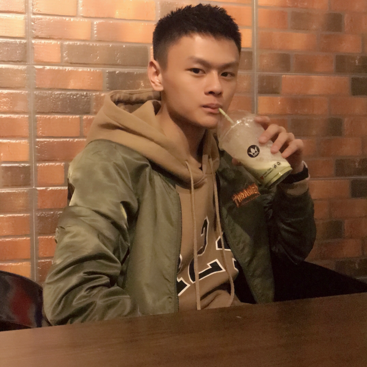 常温拿铁的照片