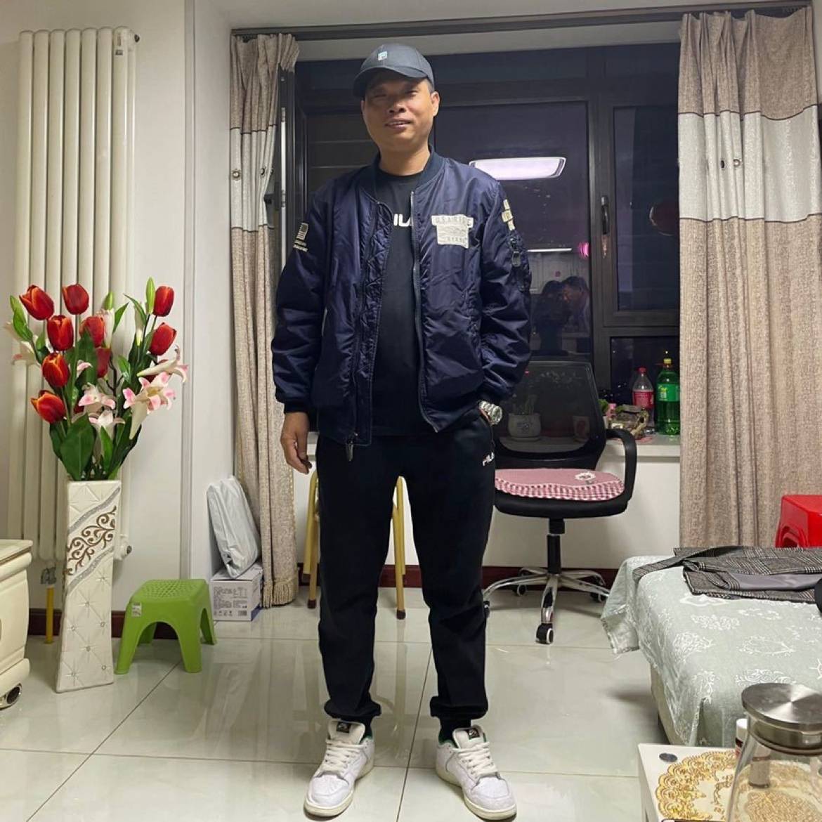 粗心爱恋鲜花的照片