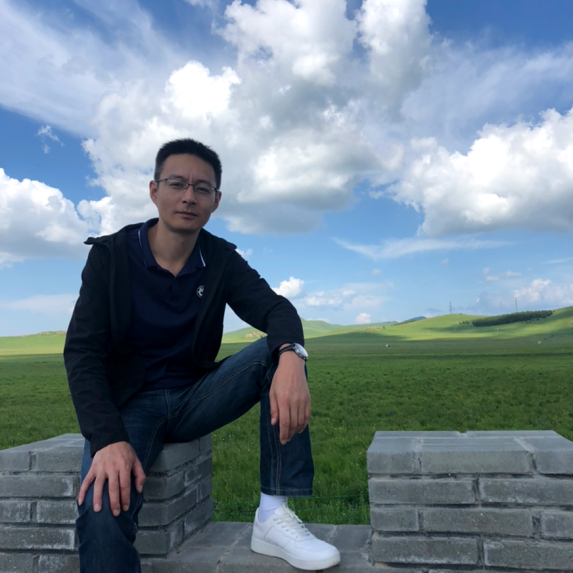 清脆和大叔的照片