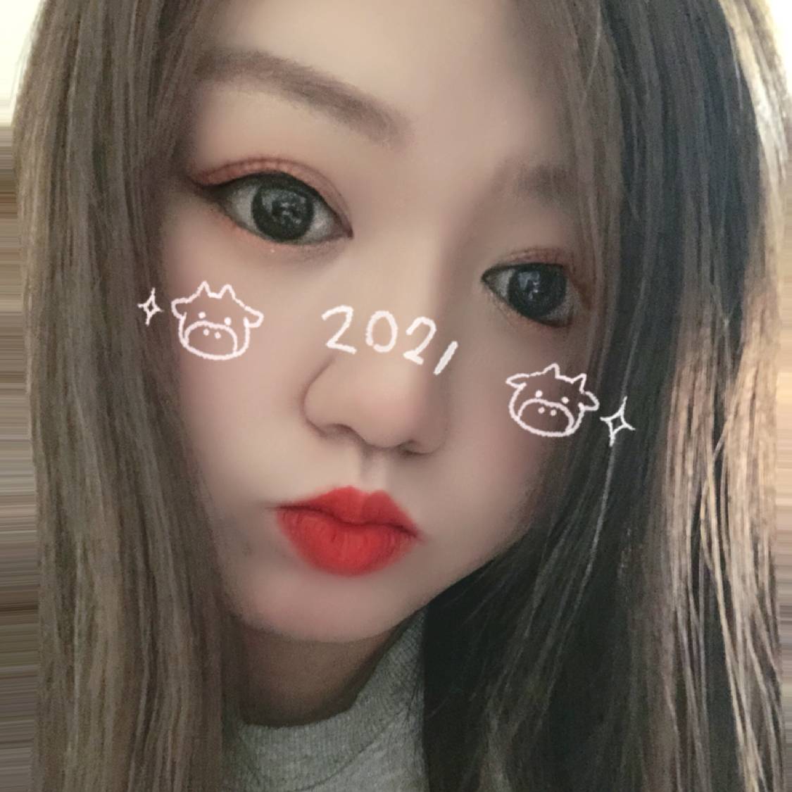 星月用愉快的照片