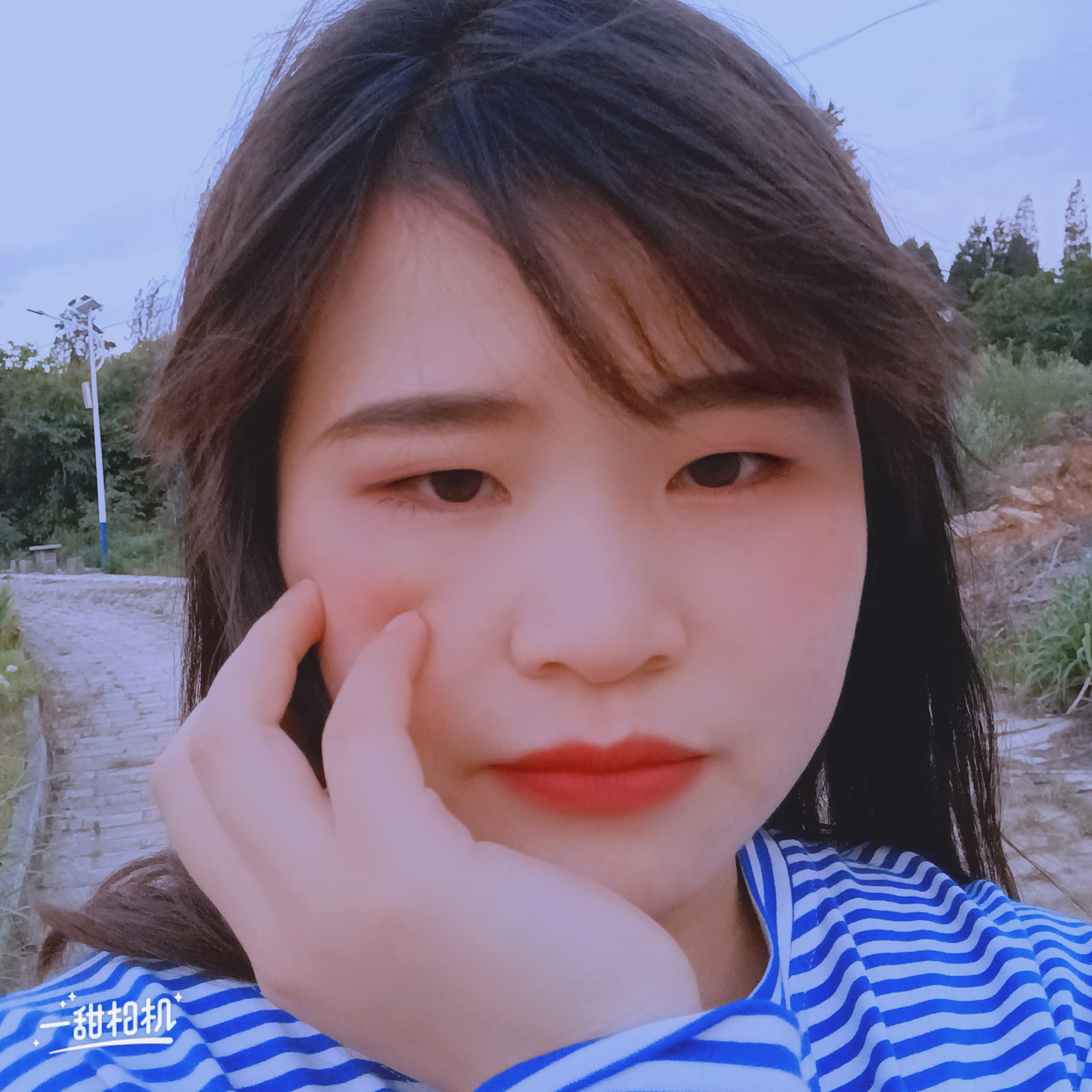 海燕蹙眉飘逸的照片