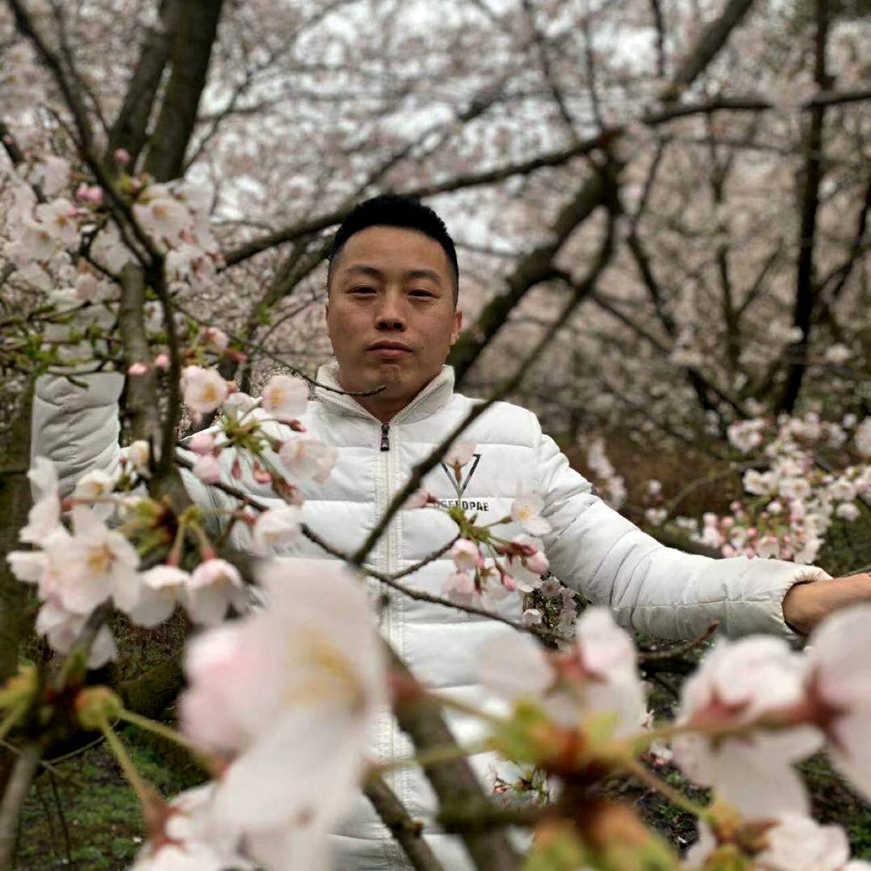 积极爱冷风的照片