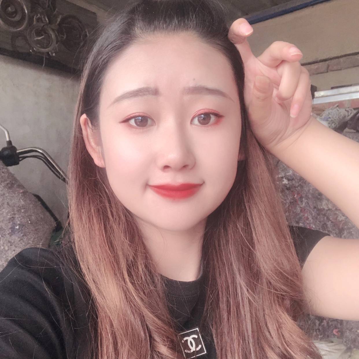 自信方蛋挞的照片