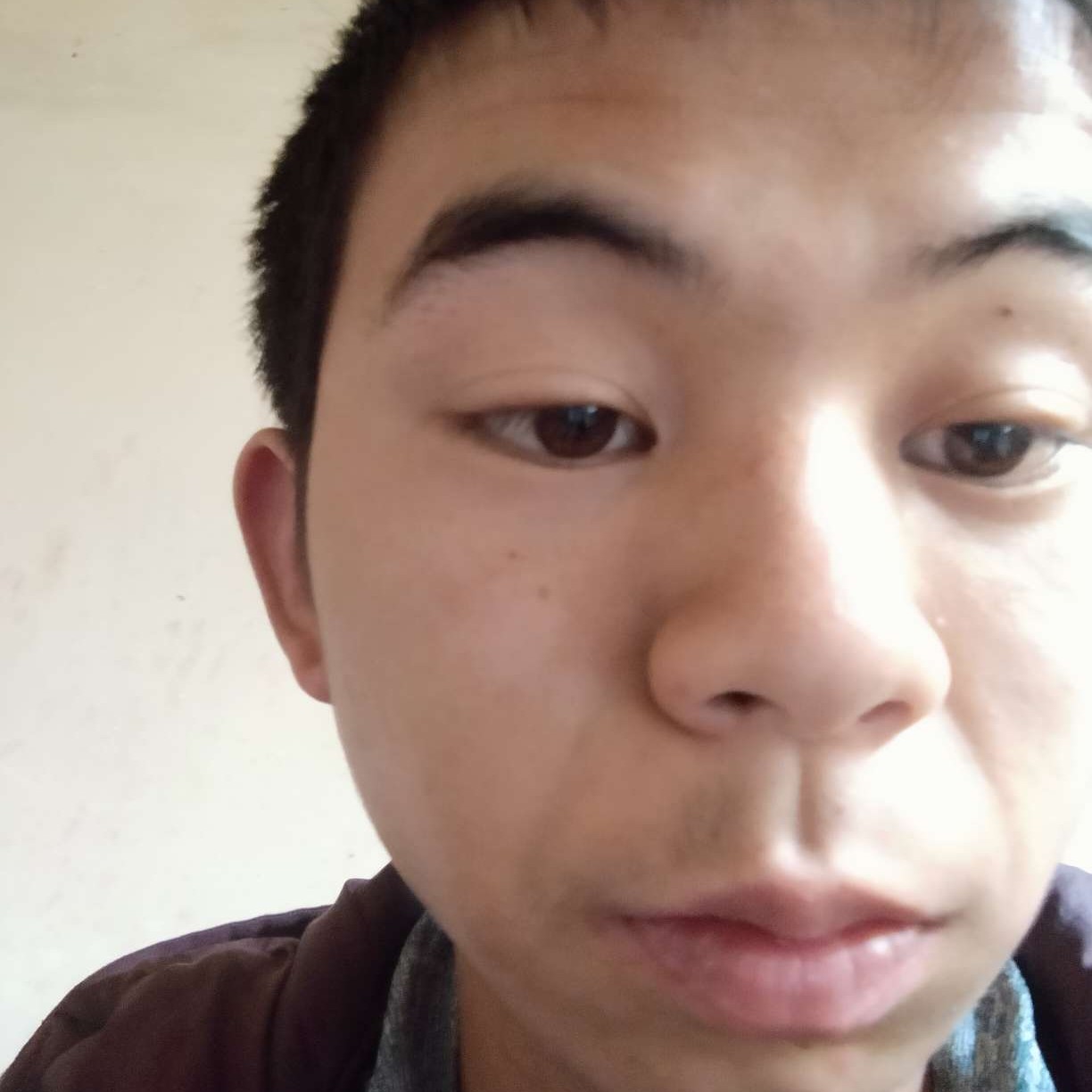 画笔蹙眉大意的照片