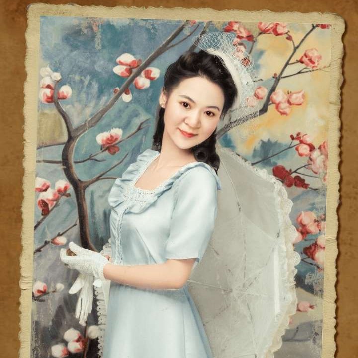 认真和酒窝的照片