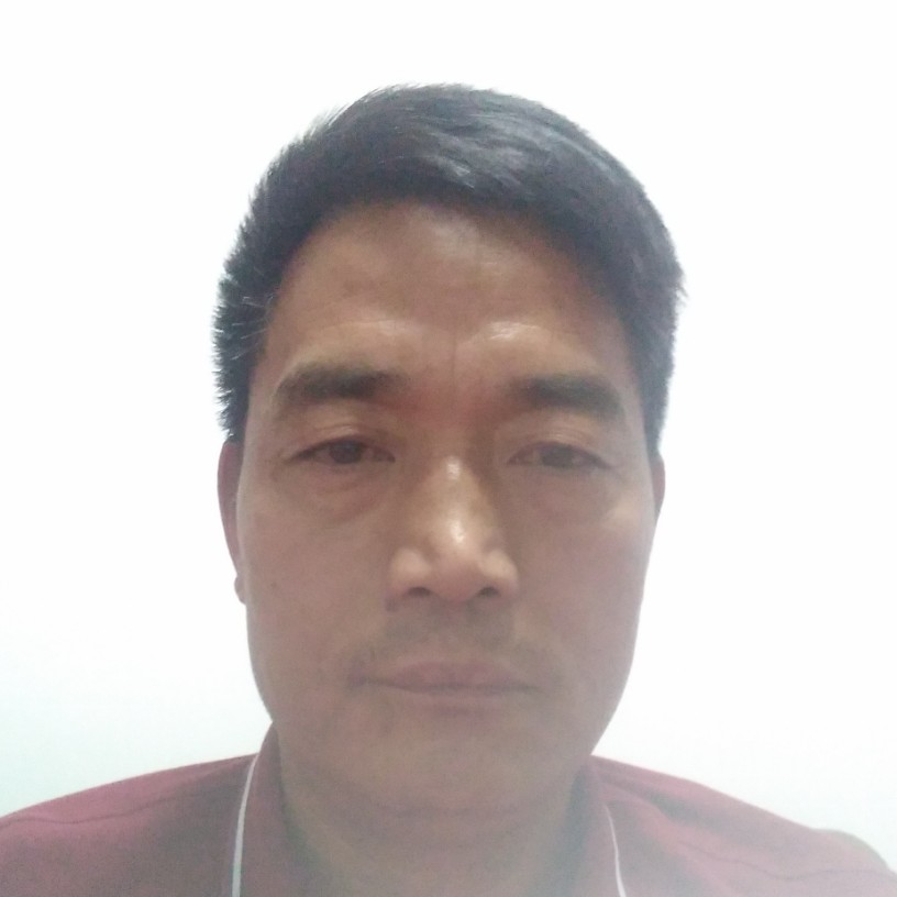 大叔打幸福的照片