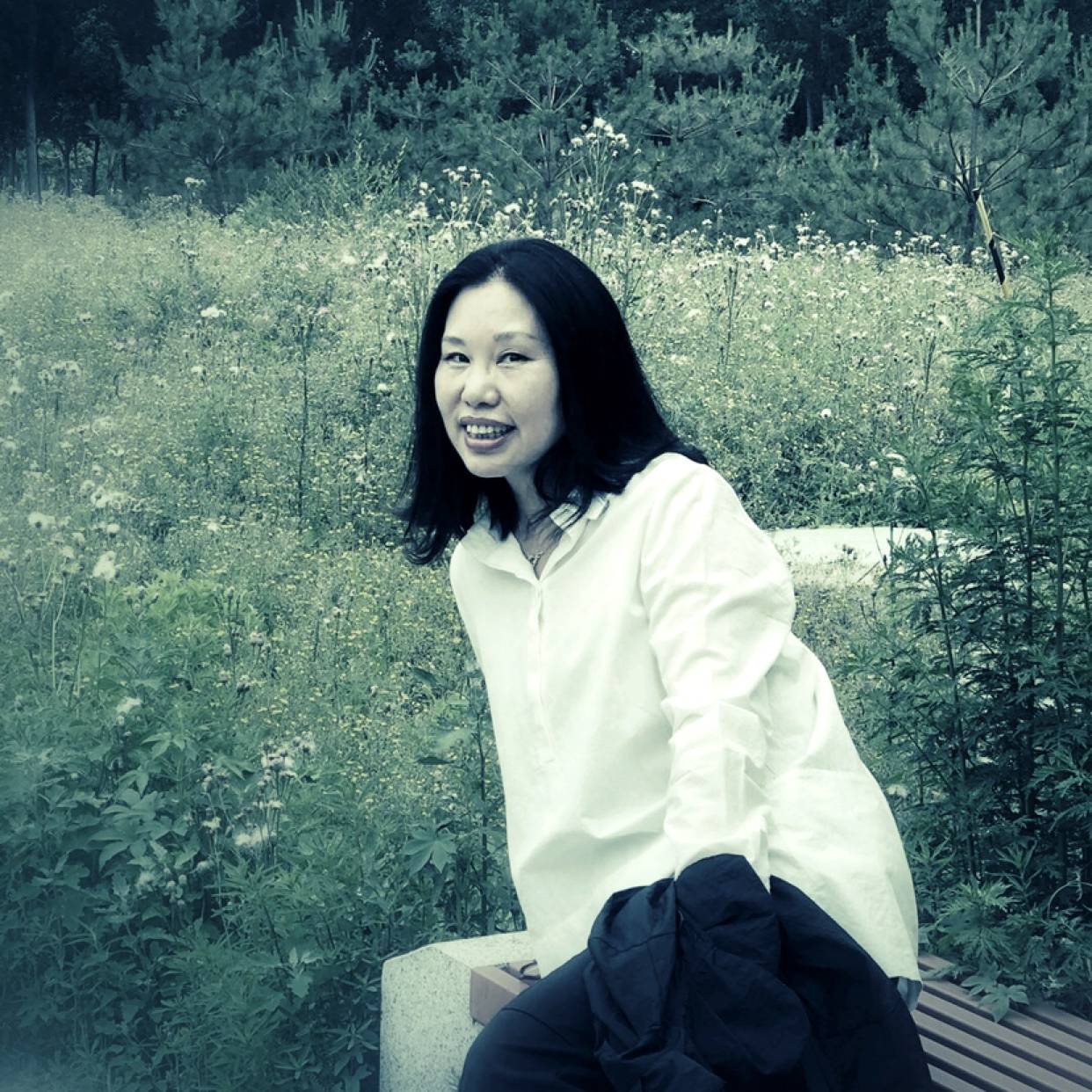 坐看花开的照片