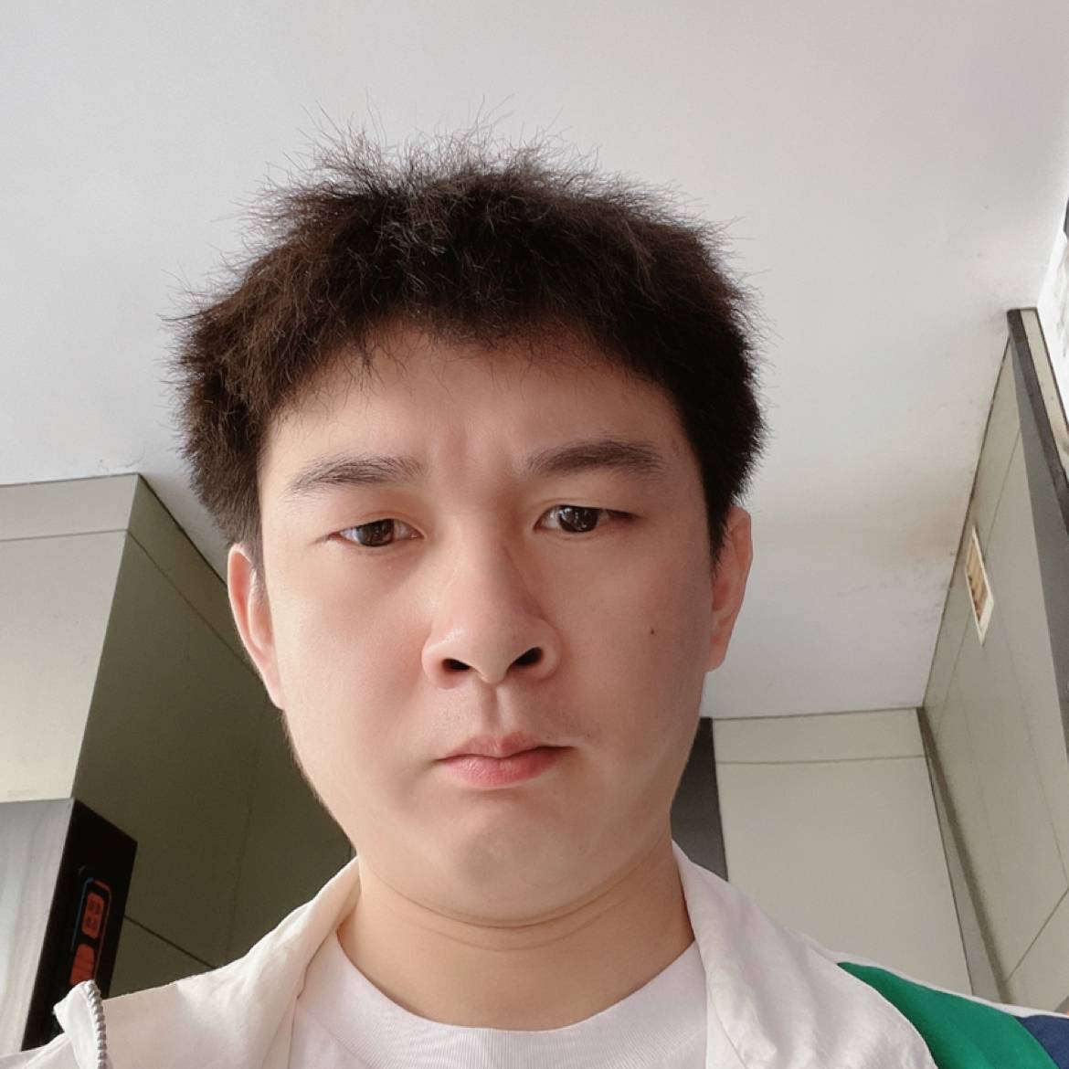 酷酷闻草丛的照片