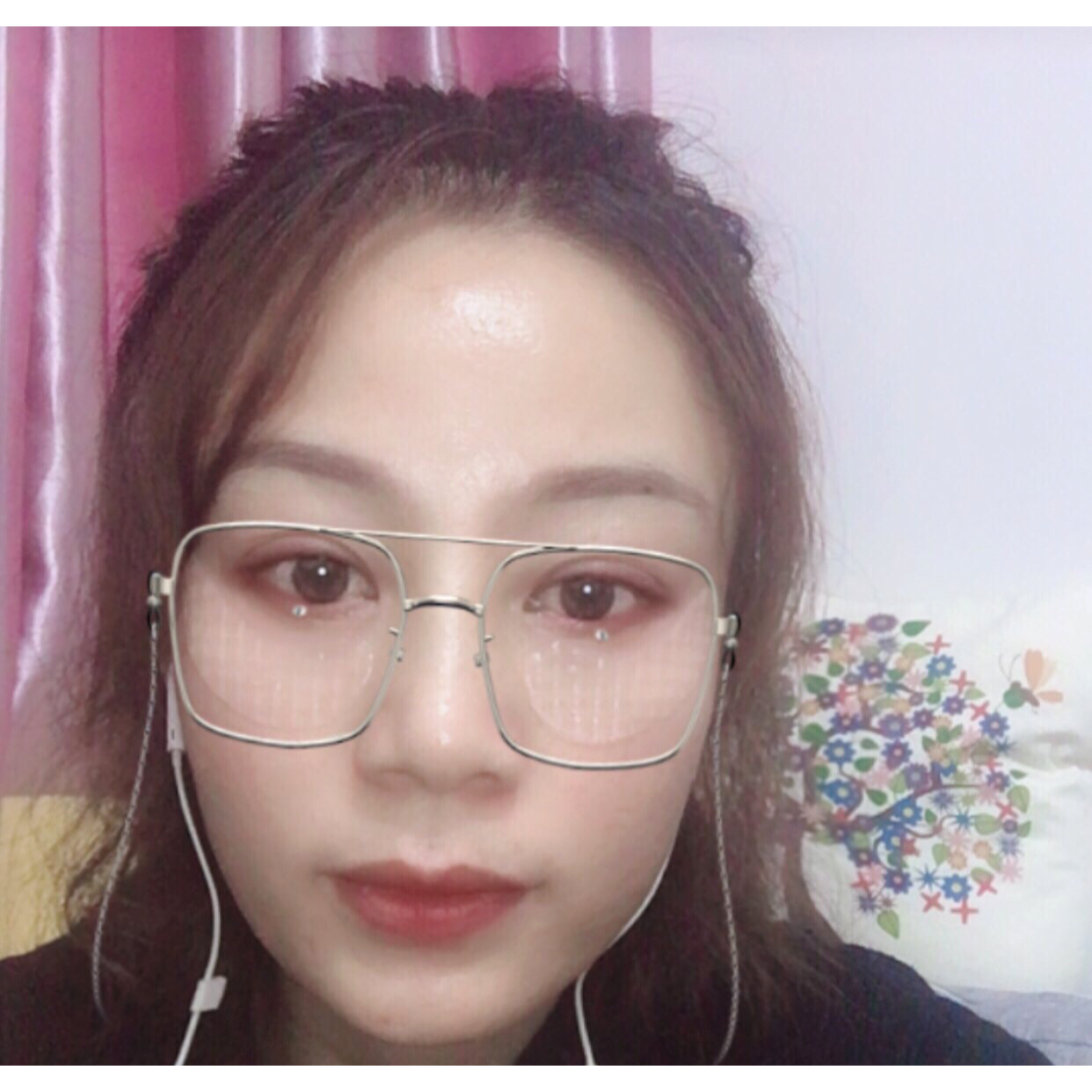 冰冻的蓝色雨的照片
