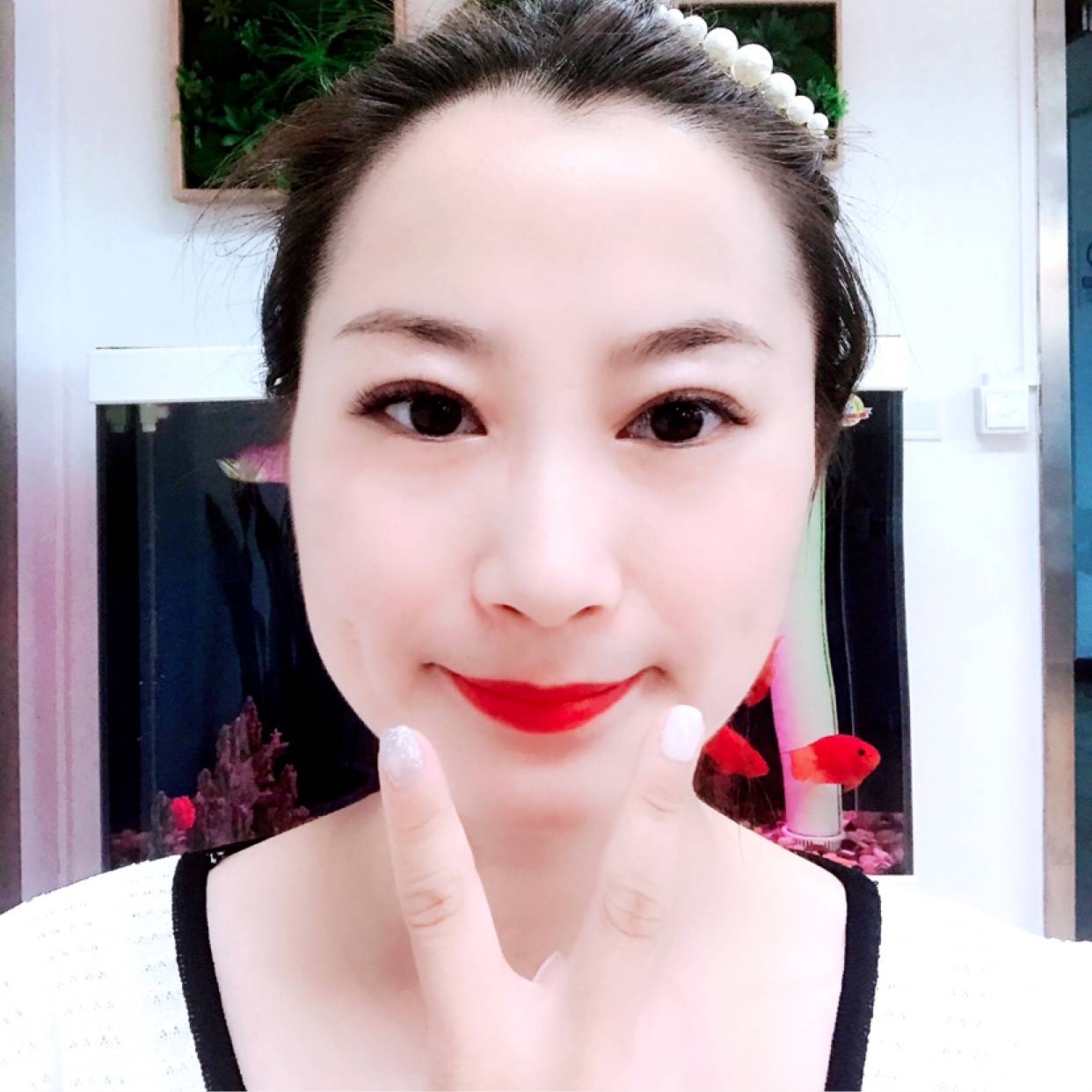 金鱼漫步沉静的照片