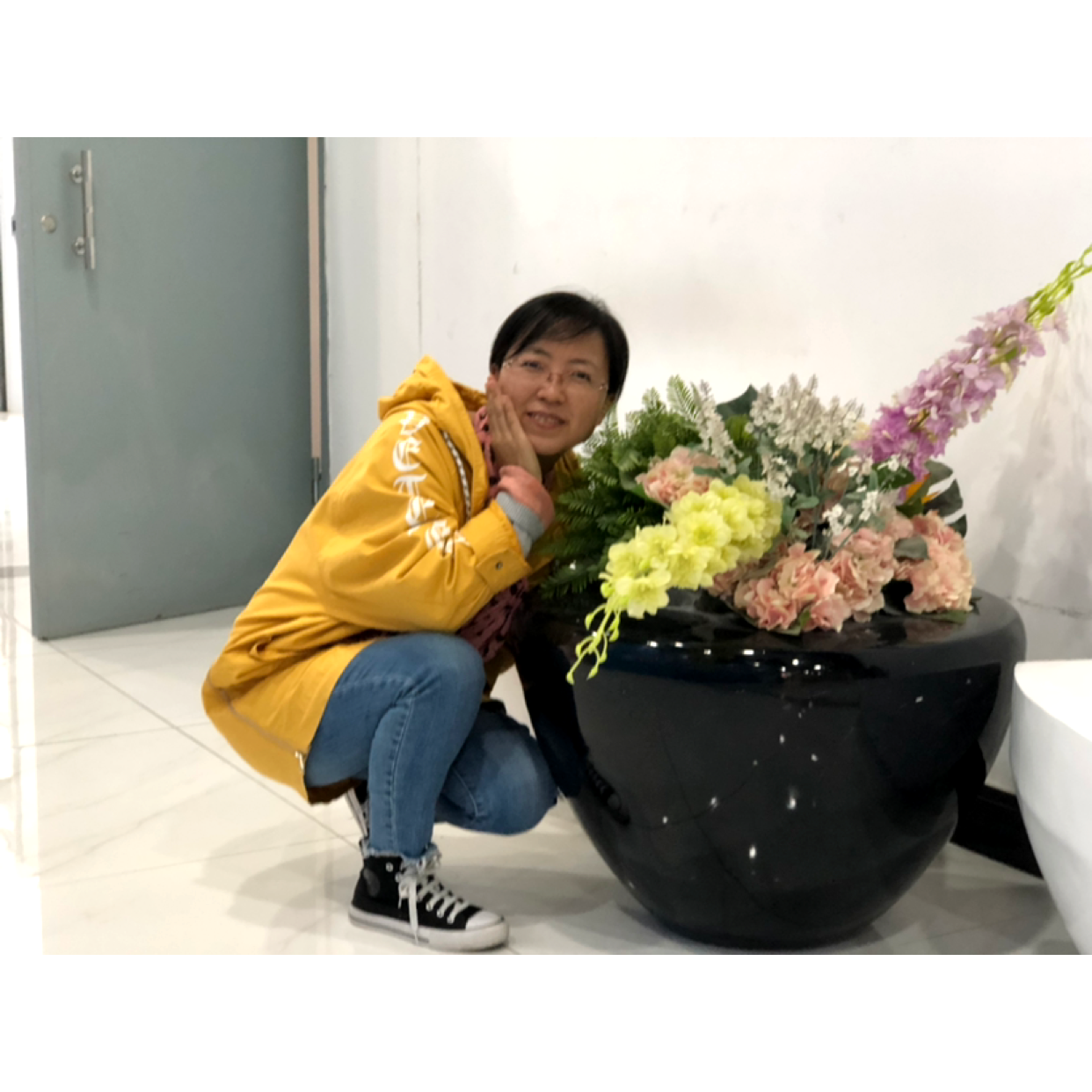 幸福像花一样一样的照片