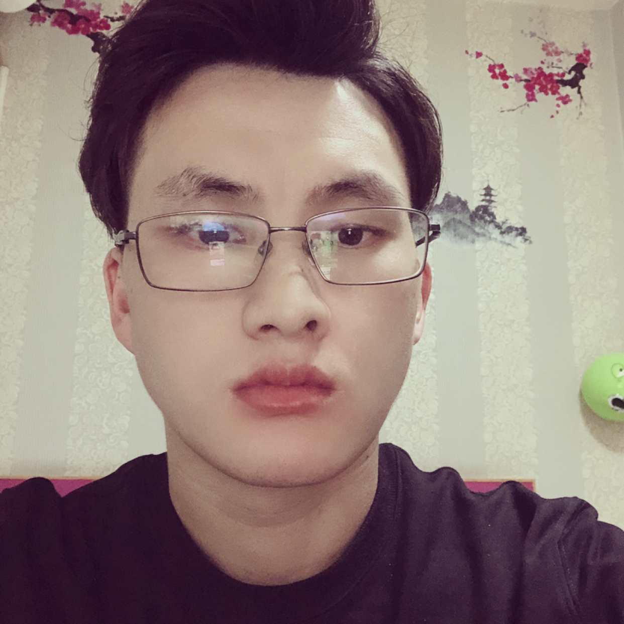 酒窝扯慈祥的照片