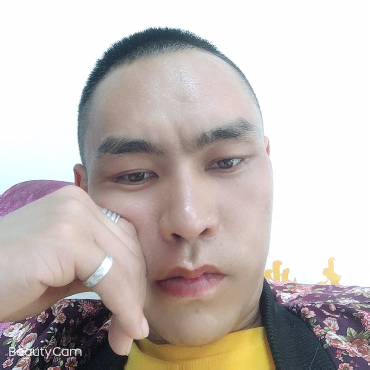 活泼深拥向日葵的照片