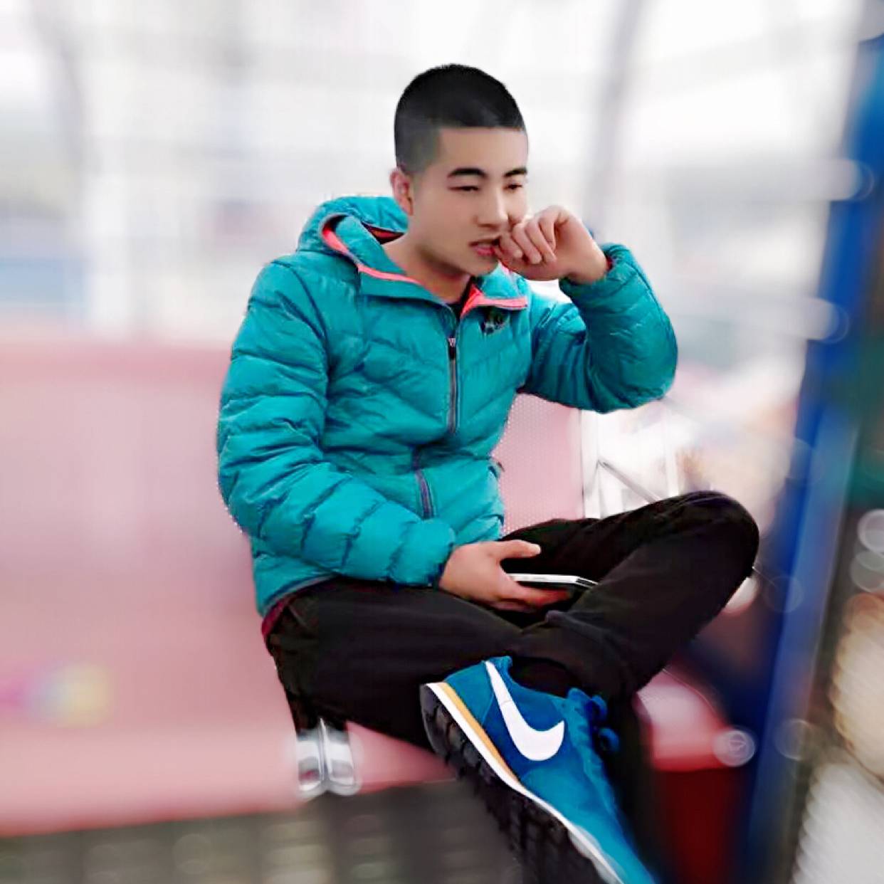 孝顺打玫瑰的照片