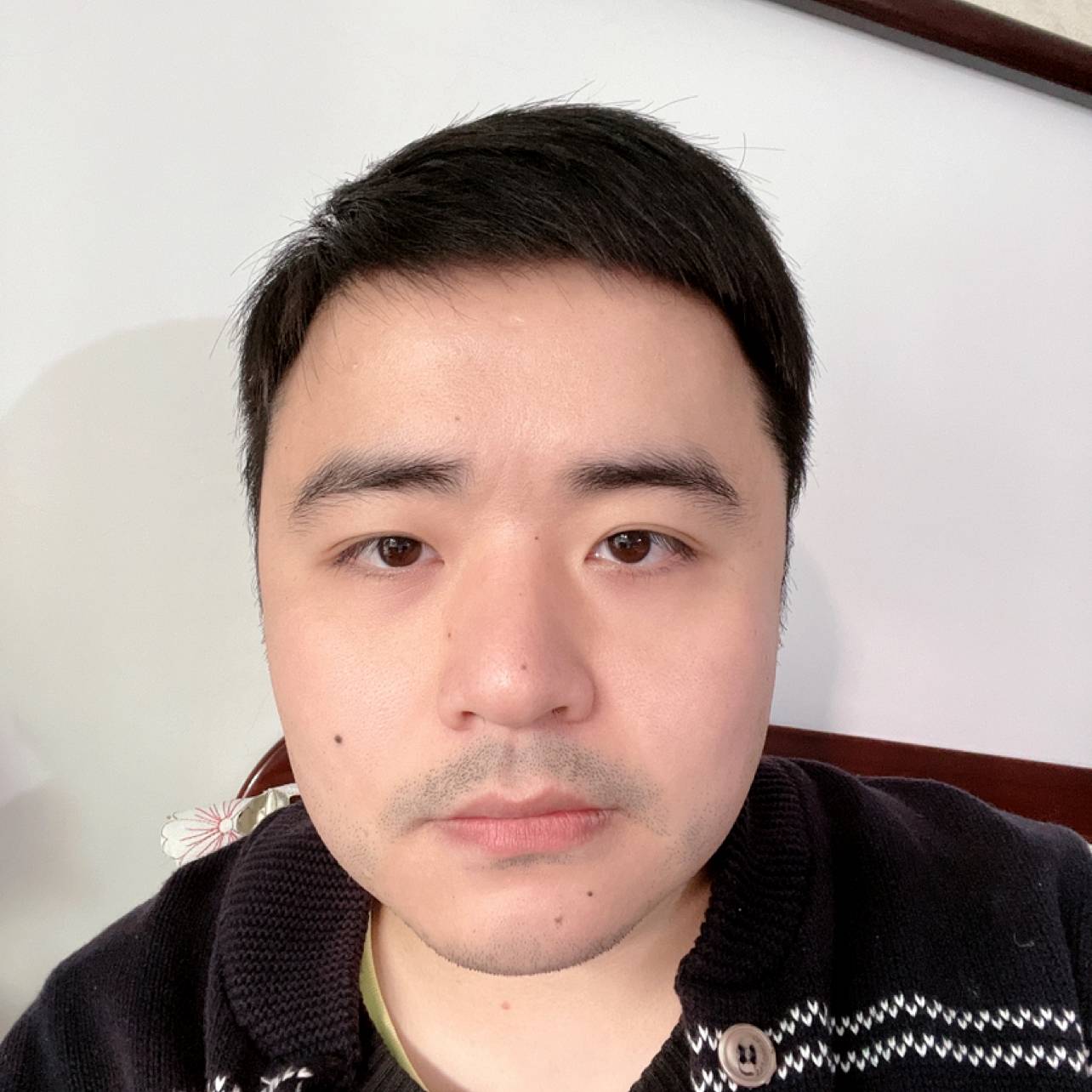单纯向青花的照片