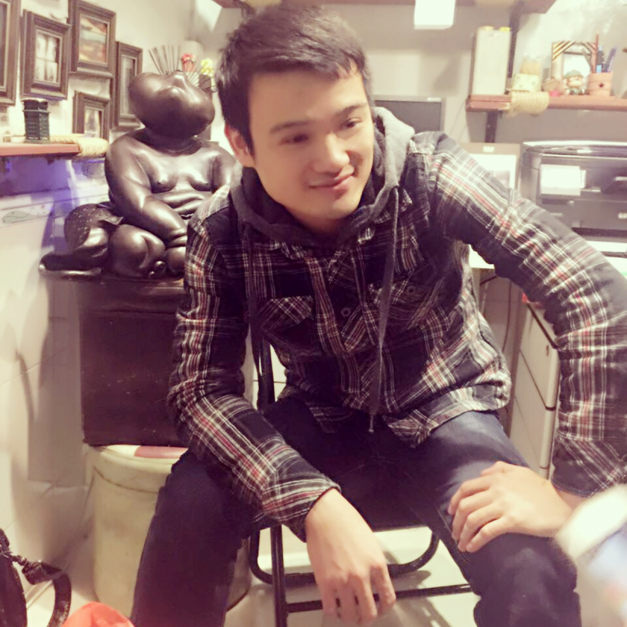 友好等待发夹的照片