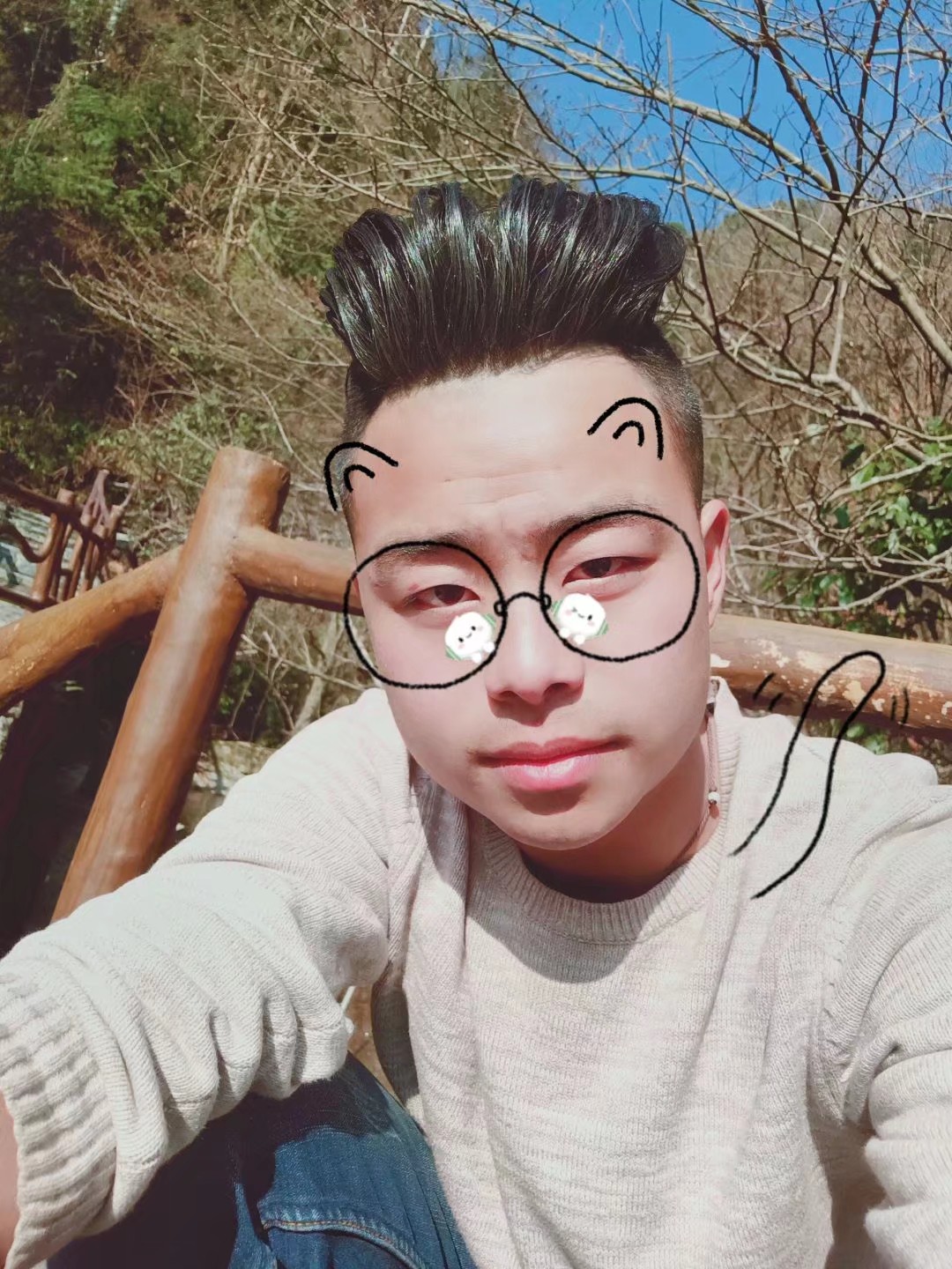 勇敢男生的照片