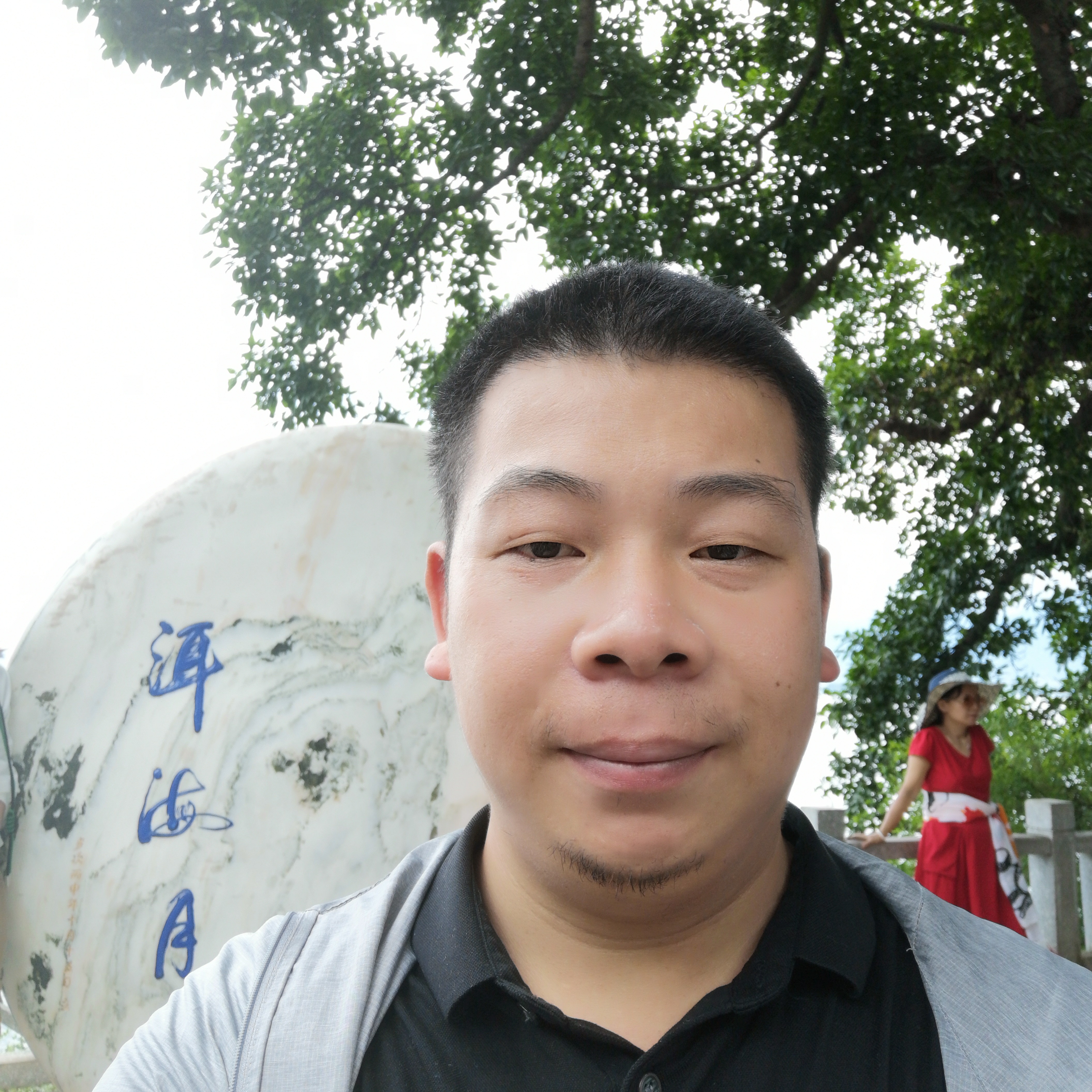 爱游泳的蚂蚱的照片