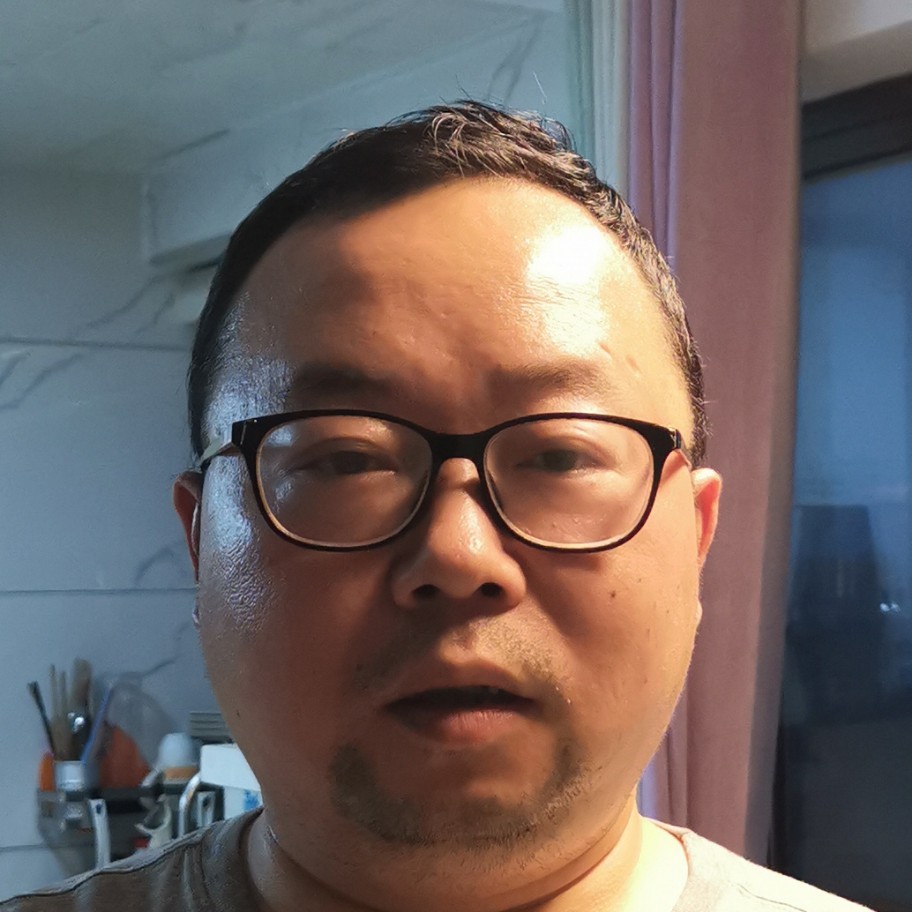 蓝色胖子的照片