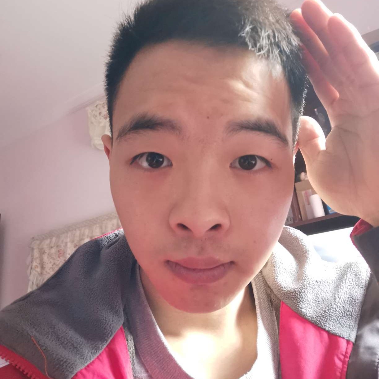 执着争气时的照片