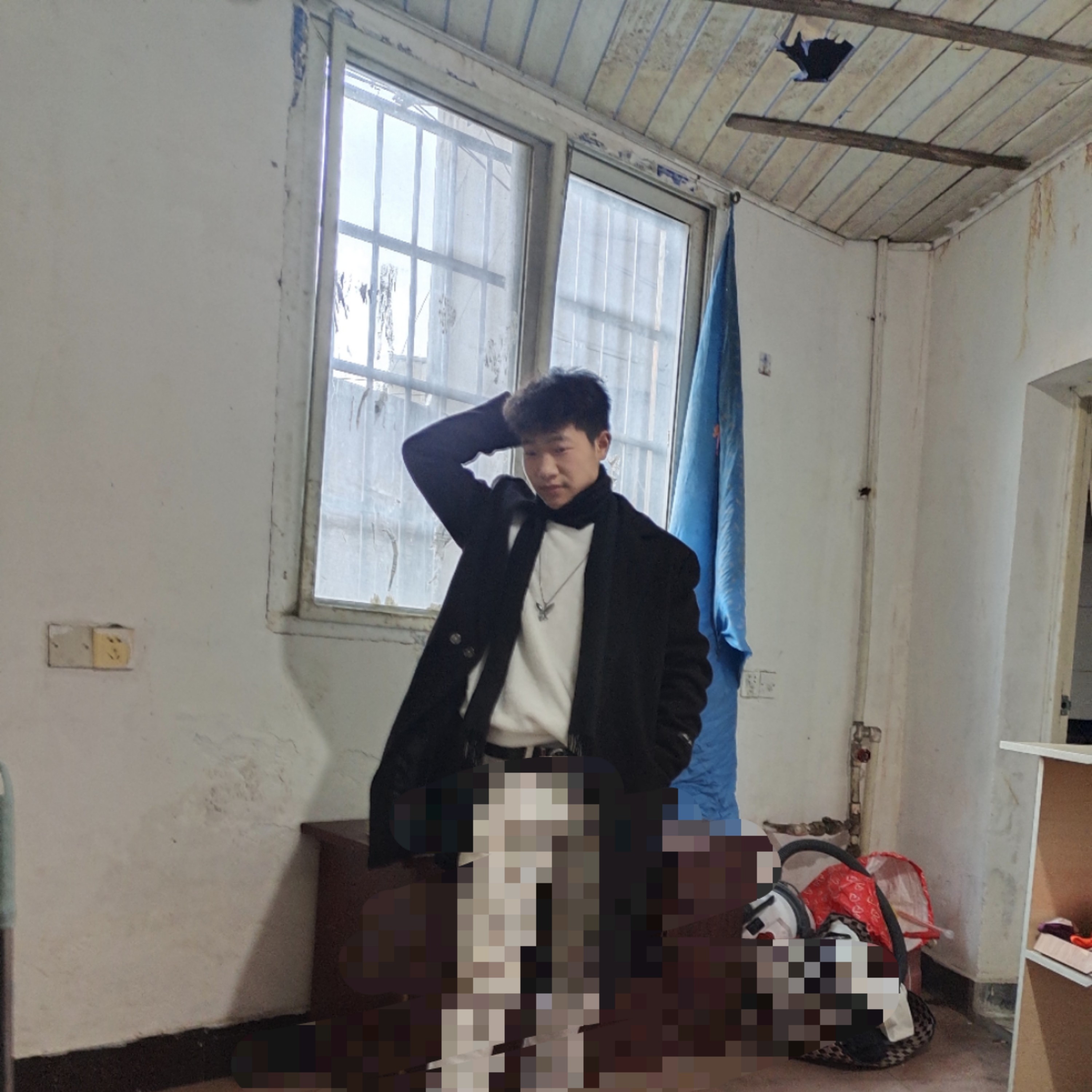 路灯震动的照片