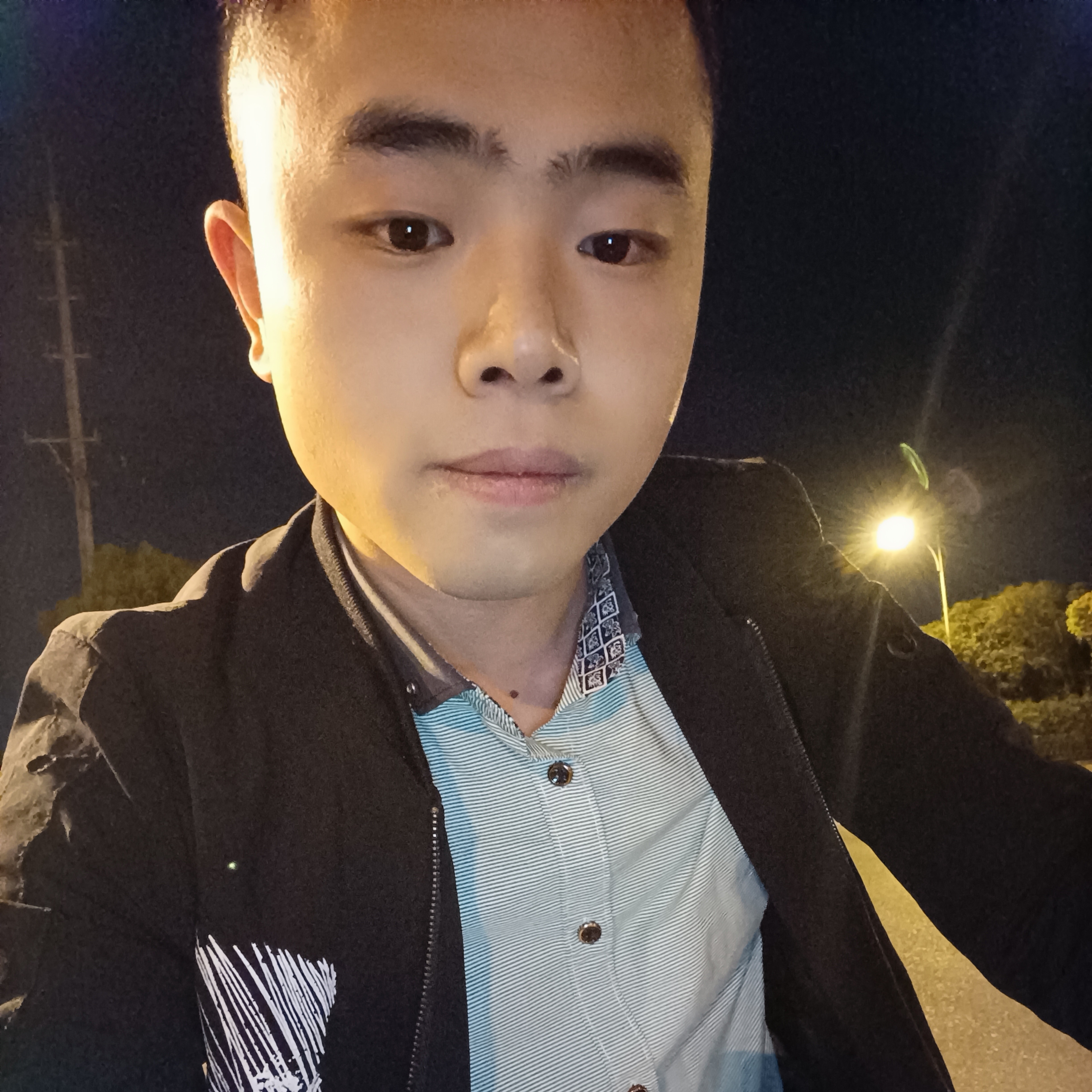 致傻傻的自己的照片