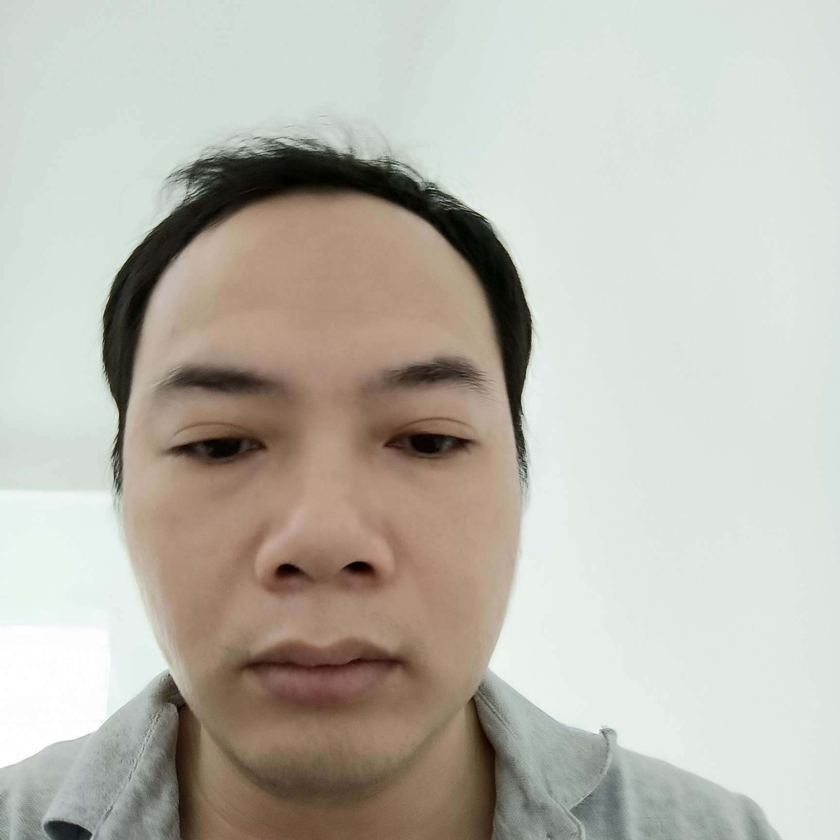 牛看石碑的照片