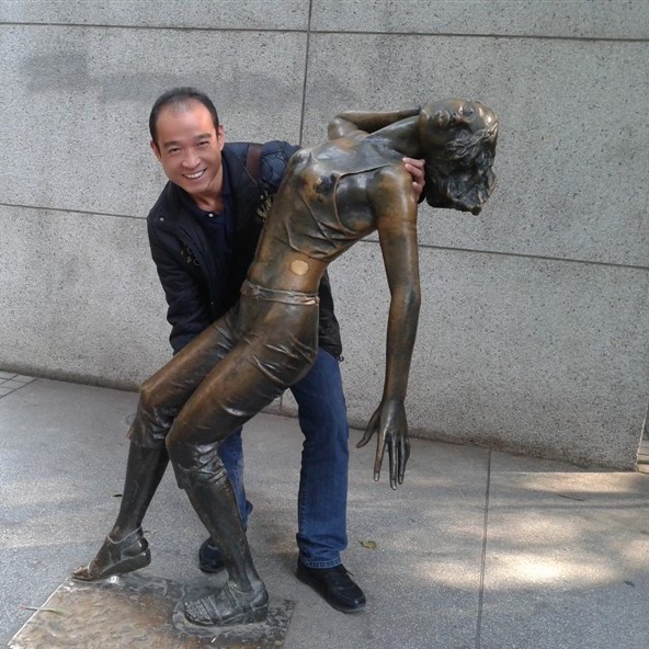 会爬树的猪的照片