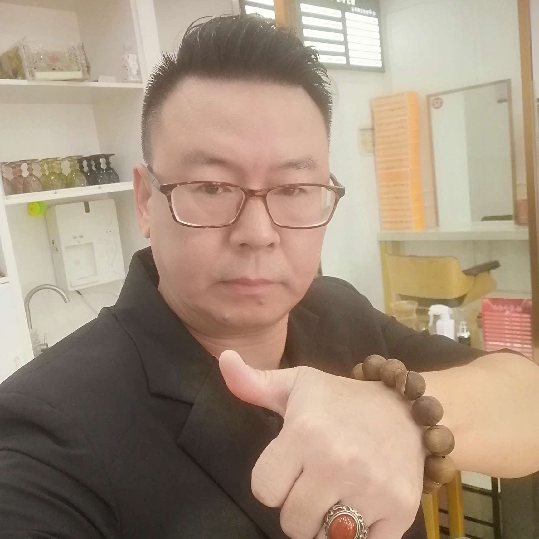小老头守真的照片